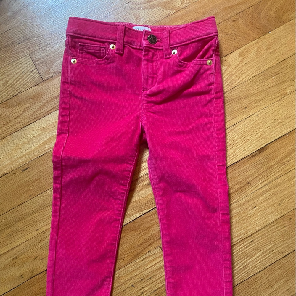 NWOT J. Crew hot pink toddler corduroy pants.